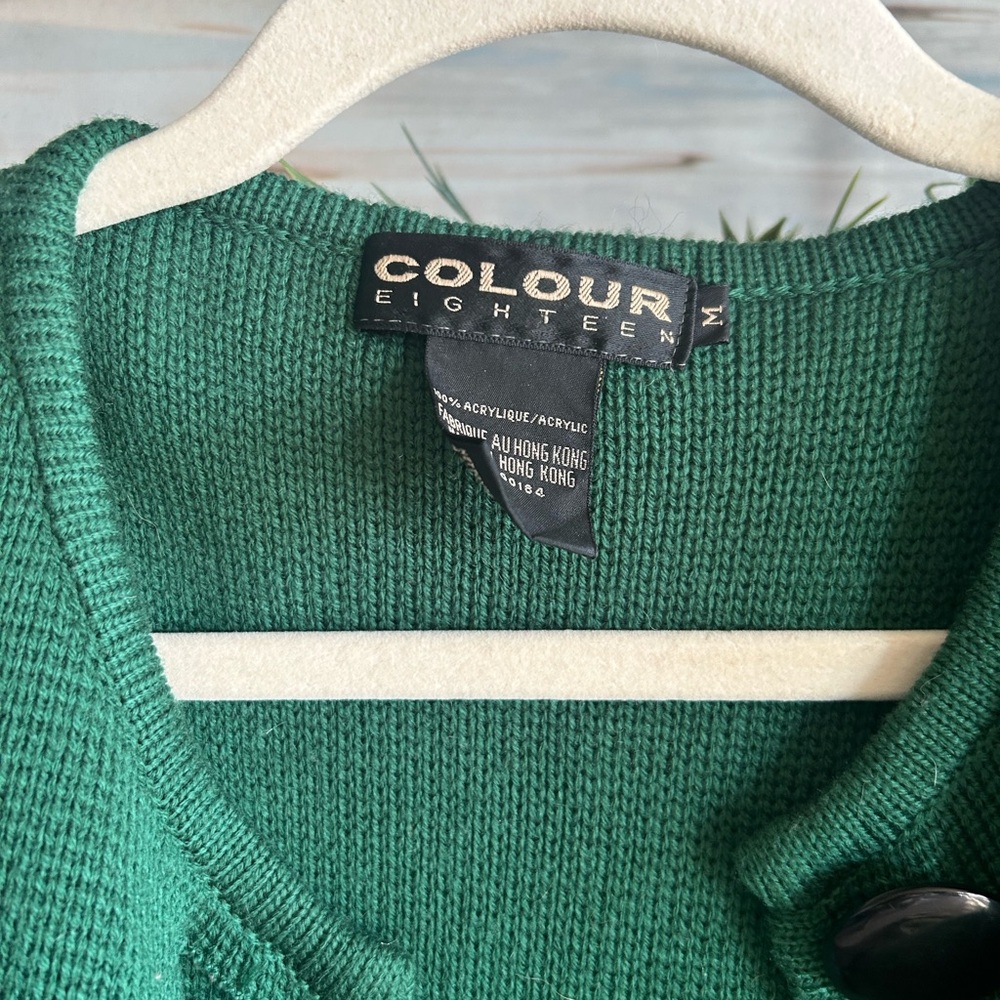Vintage forest green sweater - Picture 4 of 5